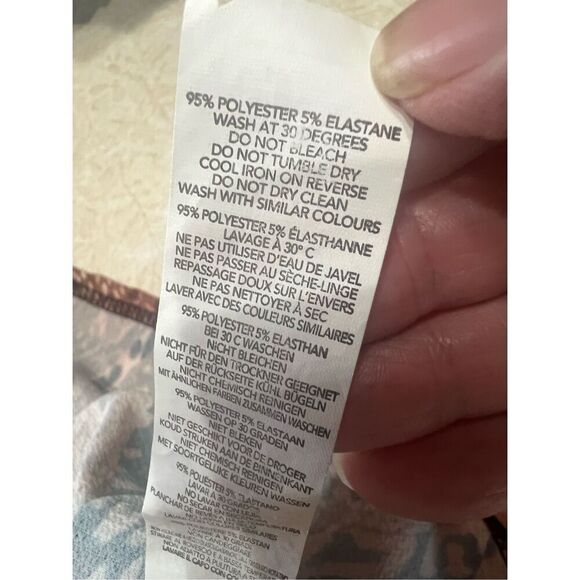 Boohoo Animal Print Puff Sleeve Shift Dress Sz 12 NWT - Picture 4 of 8